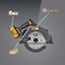 Caterpillar Cat 18V 1 FOR ALL 7-1/4 in. Cordless Circular Saw with Brushless Motor DX532 - alternate 4